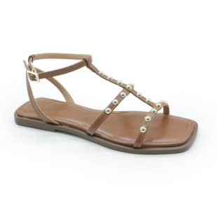 FEMININO RASTEIRA SANDALIA LA FEMME 64016 NAPPA PARIS CAMEL 6694