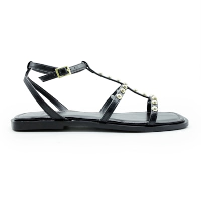 FEMININO RASTEIRA SANDALIA LA FEMME 64016 NAPPA PARIS PRETO 6689
