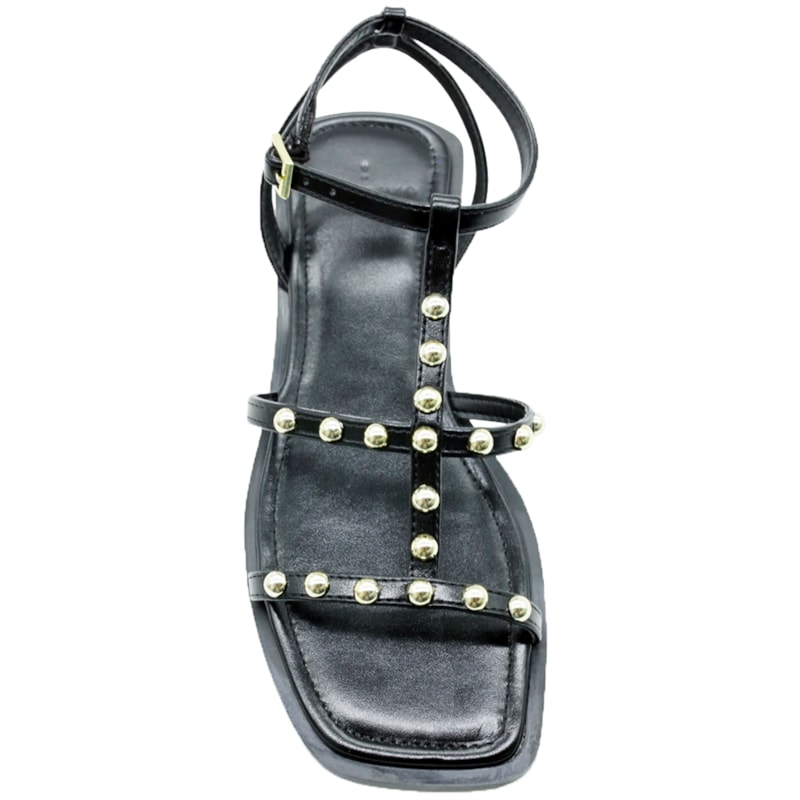 FEMININO RASTEIRA SANDALIA LA FEMME 64016 NAPPA PARIS PRETO 6689