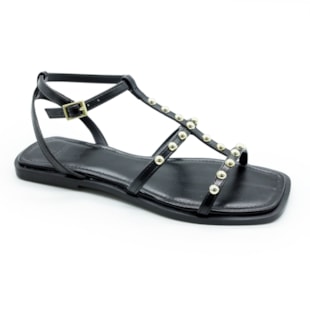 FEMININO RASTEIRA SANDALIA LA FEMME 64016 NAPPA PARIS PRETO 6689