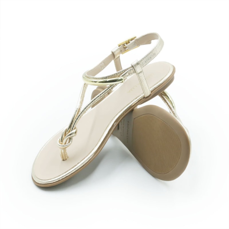 FEMININO RASTEIRA SANDALIA LUZ DA LUA  52217800 101 OURO