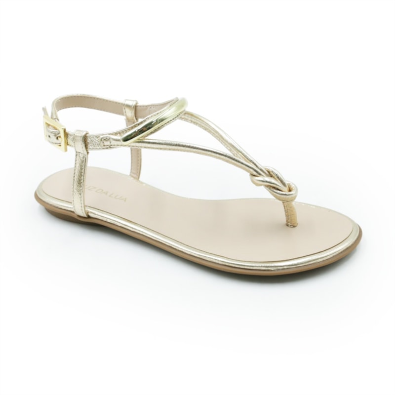 FEMININO RASTEIRA SANDALIA LUZ DA LUA 52217800 101 OURO