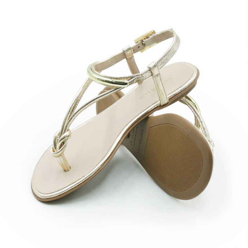 FEMININO RASTEIRA SANDALIA LUZ DA LUA 52217800 101 OURO