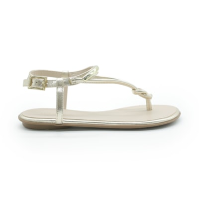 FEMININO RASTEIRA SANDALIA LUZ DA LUA 52217800 LAMINATI OURO
