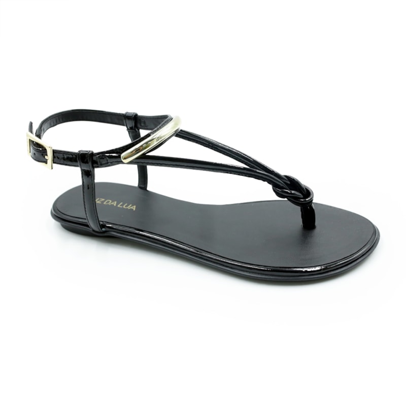 FEMININO RASTEIRA SANDALIA LUZ DA LUA 52217800 PRETO VERONA