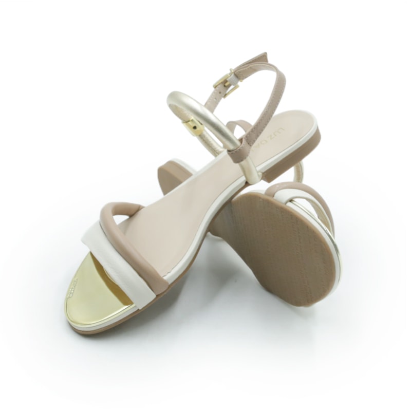 FEMININO RASTEIRA SANDALIA LUZ DA LUA  53120035 SAARA PANNA MOUSSE OURO
