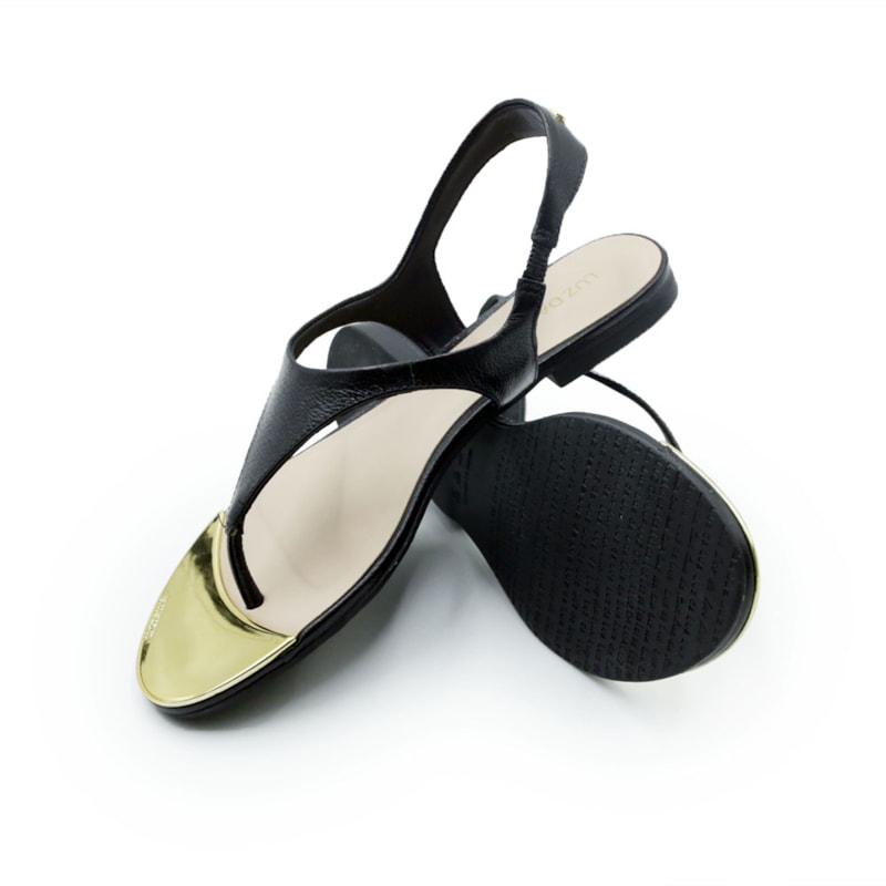 FEMININO RASTEIRA SANDALIA LUZ DA LUA  53120037 PRETO/PRETO