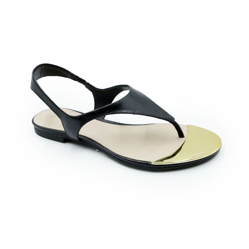 FEMININO RASTEIRA SANDALIA LUZ DA LUA  53120037 PRETO/PRETO