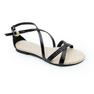 FEMININO RASTEIRA SANDALIA LUZ DA LUA  54870072 PRETO