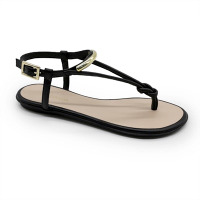 FEMININO RASTEIRA SANDALIA LUZ DA LUA 80270035 PRETO