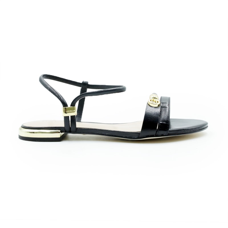 FEMININO RASTEIRA SANDALIA LUZ DA LUA 80270039 LUX PRETO