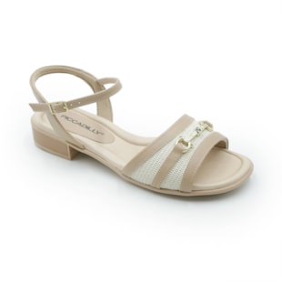 FEMININO RASTEIRA SANDALIA PICCADILLY  590065 3 NAPA NUDE CLARO