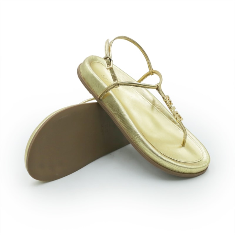 FEMININO RASTEIRA SANDALIA SCHUTZ S2263000320002 OURO CLARO ORCH