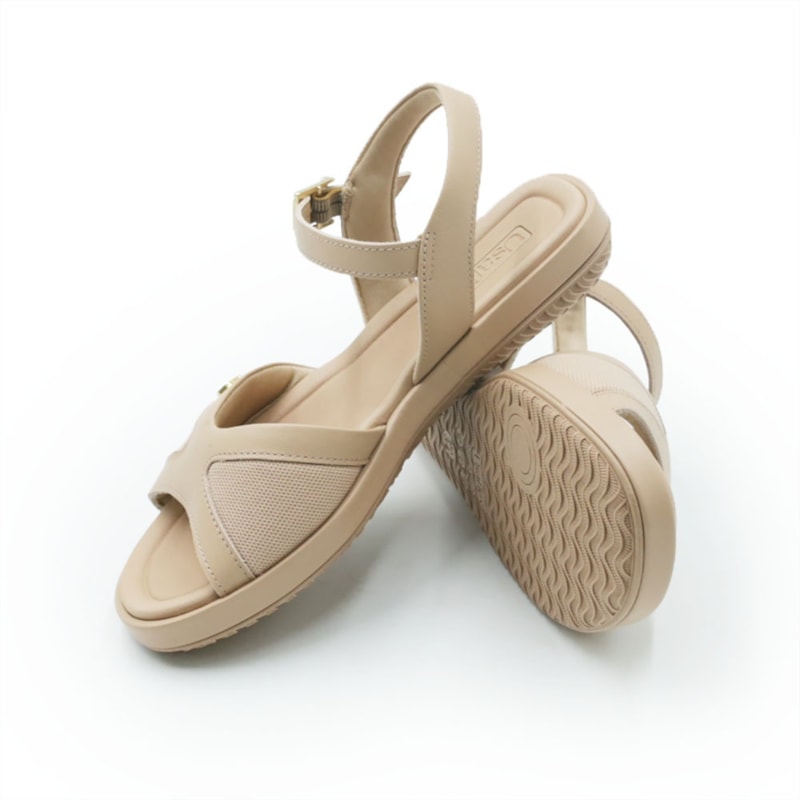 FEMININO RASTEIRA SANDALIA USAFLEX  AO25008 NUDE