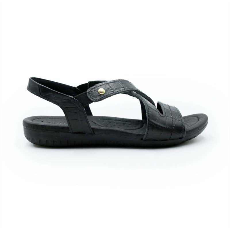 FEMININO RASTEIRA SANDALIA USAFLEX  R1804176 CROCO PRETO