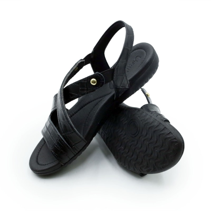 FEMININO RASTEIRA SANDALIA USAFLEX  R1804176 CROCO PRETO