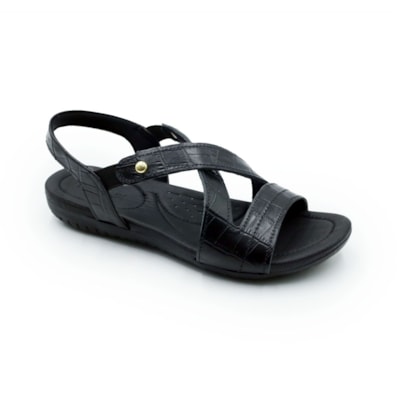 FEMININO RASTEIRA SANDALIA USAFLEX  R1804176 CROCO PRETO