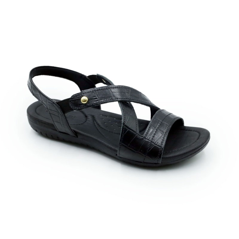 FEMININO RASTEIRA SANDALIA USAFLEX  R1804176 CROCO PRETO