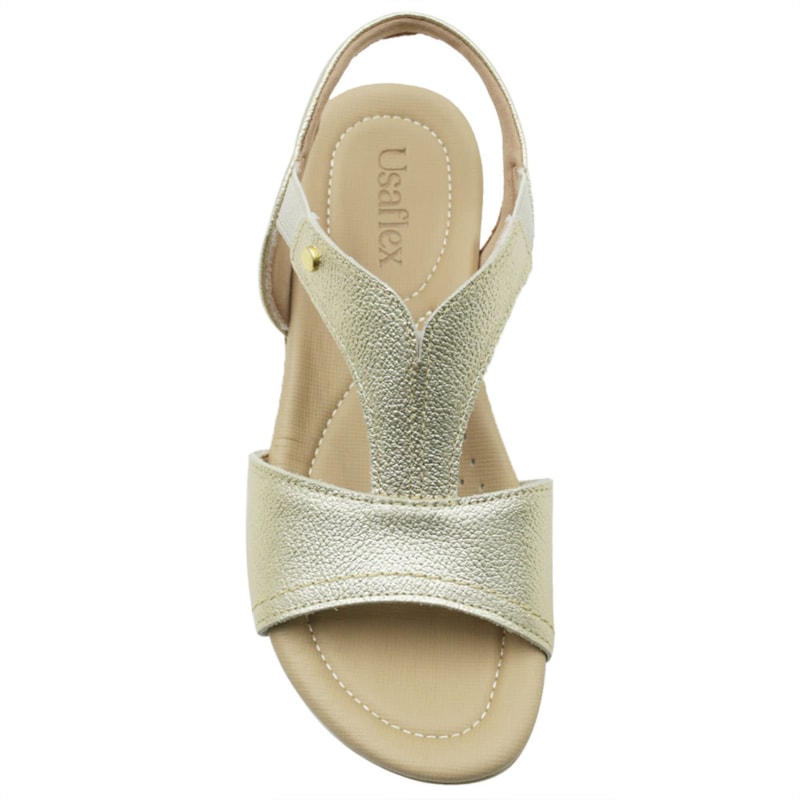 FEMININO RASTEIRA SANDALIA USAFLEX  R18083004 OURO LIGHT