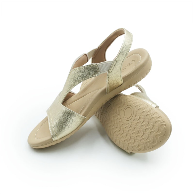 FEMININO RASTEIRA SANDALIA USAFLEX  R18083004 OURO LIGHT
