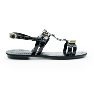 FEMININO RASTEIRA SANDALIA VIAJUPTE 8163 7100 METAL PRETO