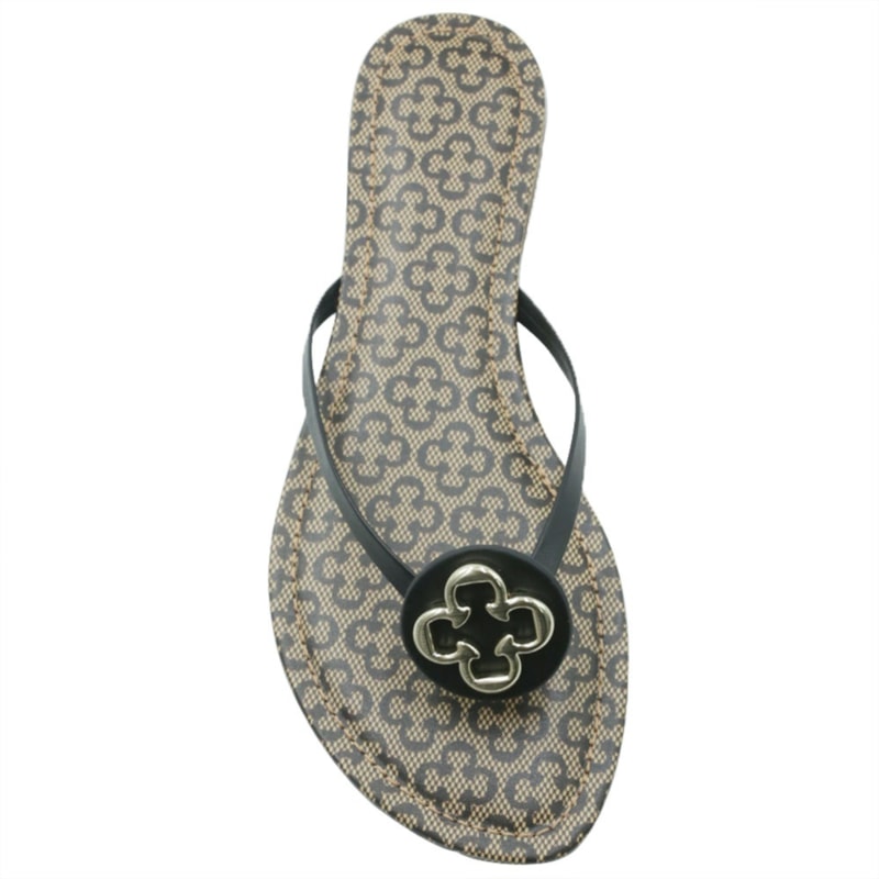 FEMININO RASTEIRA TAMANCO CAPODARTE  4010630 PRETO BEGE