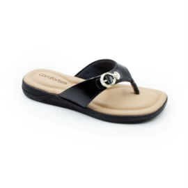FEMININO RASTEIRA TAMANCO COMFORTFLEX  80402 1 PRETO