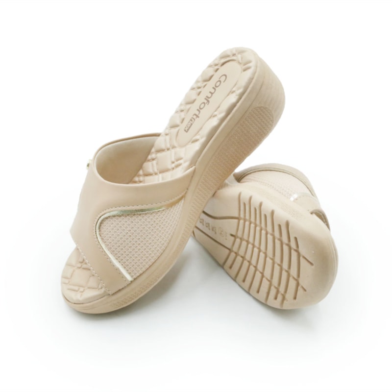 FEMININO RASTEIRA TAMANCO COMFORTFLEX 86401 4 CAQUI