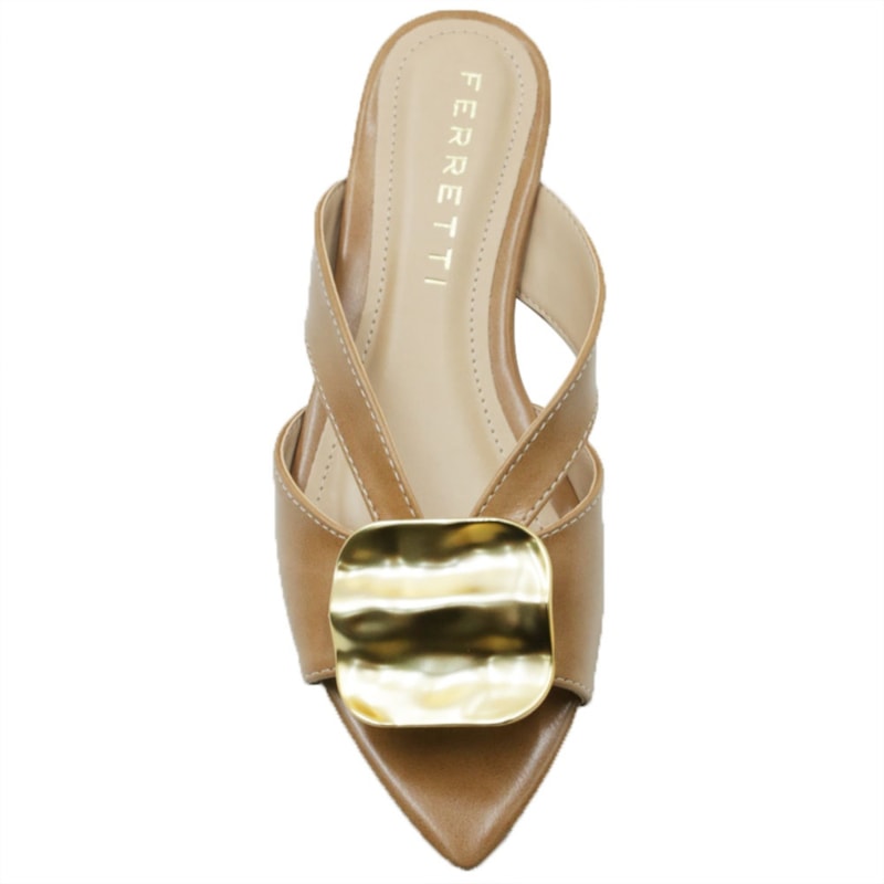 FEMININO RASTEIRA TAMANCO FERRETTI  1300132 MADRI CAPUCCINO