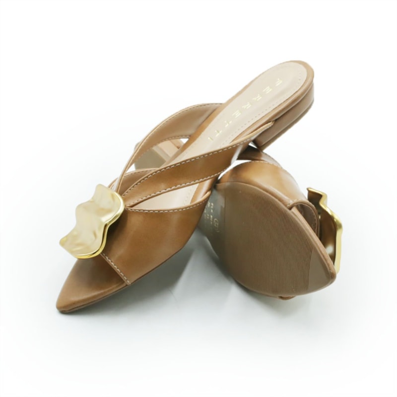 FEMININO RASTEIRA TAMANCO FERRETTI  1300132 MADRI CAPUCCINO