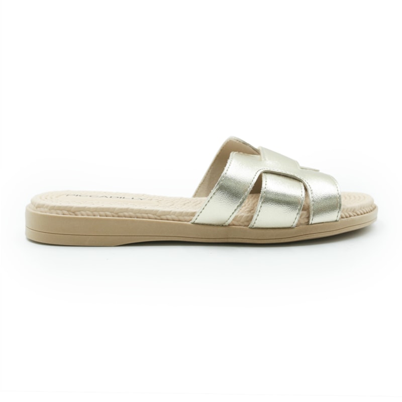 FEMININO RASTEIRA TAMANCO PICCADILLY 513007 OURO..