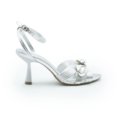 FEMININO SANDALIA ALTA FERRETTI 10109414 PRATA