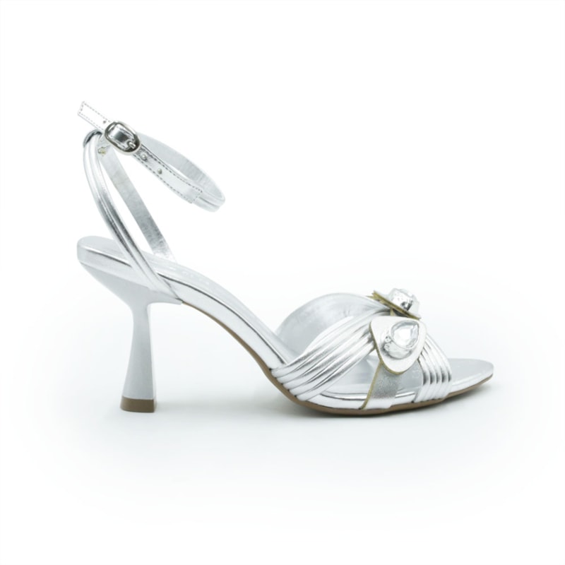 FEMININO SANDALIA ALTA FERRETTI 10109414 PRATA