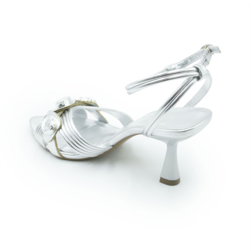 FEMININO SANDALIA ALTA FERRETTI 10109414 PRATA