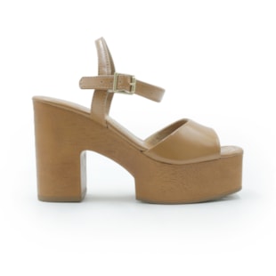 FEMININO SANDALIA ALTA FERRETTI  537011814 INTENSE MEL CANELA