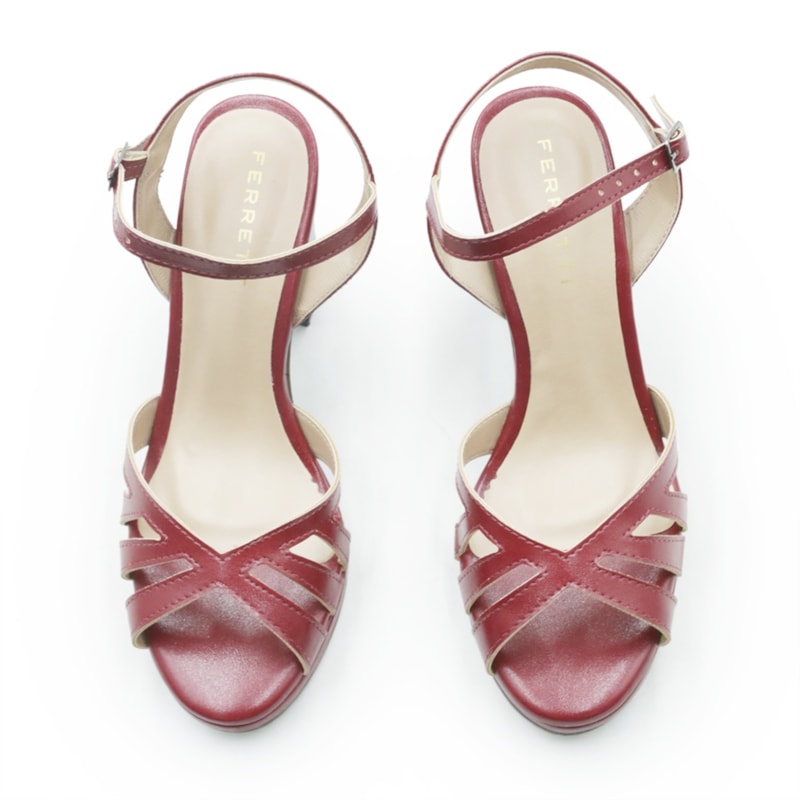 FEMININO SANDALIA ALTA FERRETTI 839008 VERMELHO