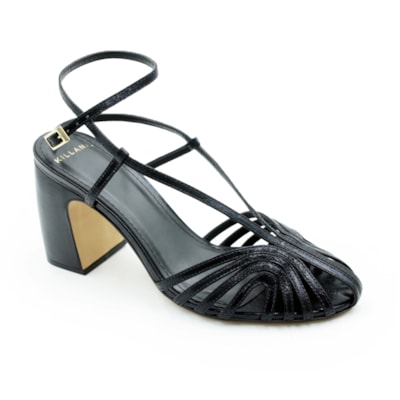 FEMININO SANDALIA ALTA KILLANA 399081 CRISTAL PRETO
