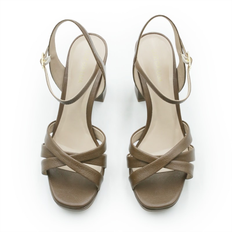 FEMININO SANDALIA ALTA LUZ DA LUA 56730002 26 ESPRESSO