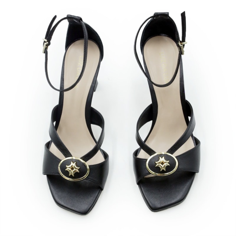 FEMININO SANDALIA ALTA LUZ DA LUA 80110038 7 PRETO