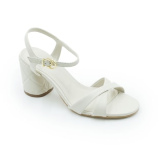 FEMININO SANDALIA ALTA LUZ DA LUA  80930005 PANNA