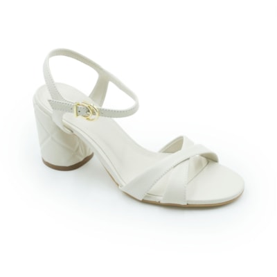 FEMININO SANDALIA ALTA LUZ DA LUA  80930005 PANNA