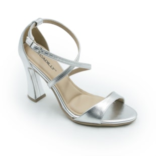 FEMININO SANDALIA ALTA PICCADILLY  727066 2 PRATA