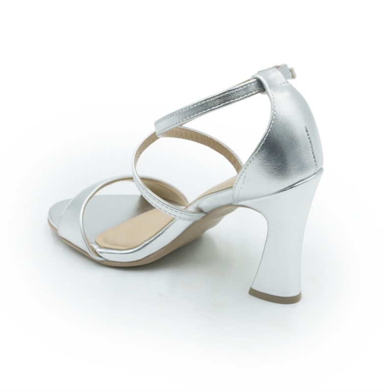 FEMININO SANDALIA ALTA PICCADILLY  727066 2 PRATA