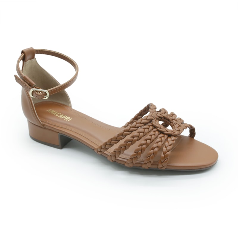 FEMININO SANDALIA BAIXA ANA CAPRI C3048900760001 MACCHIATO