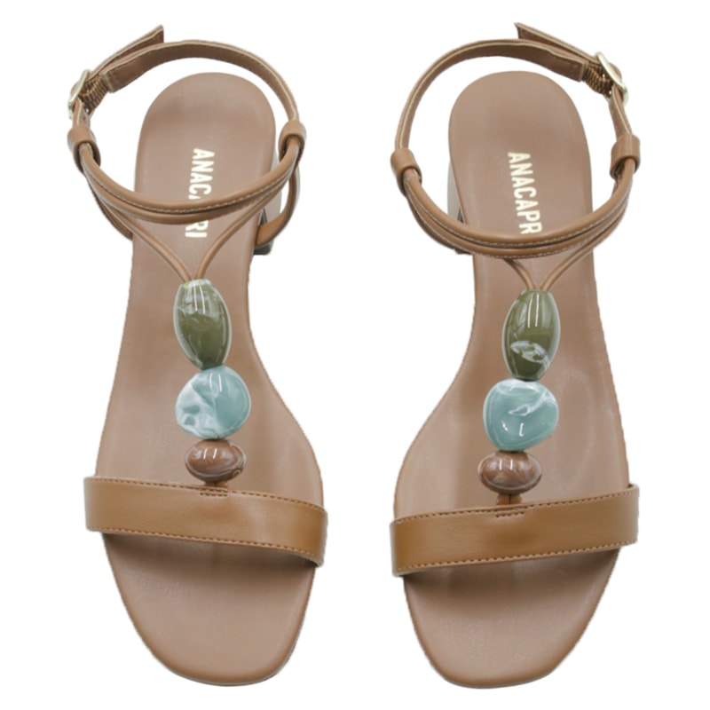 FEMININO SANDALIA BAIXA ANA CAPRI C3048901100003 AC CUOIO