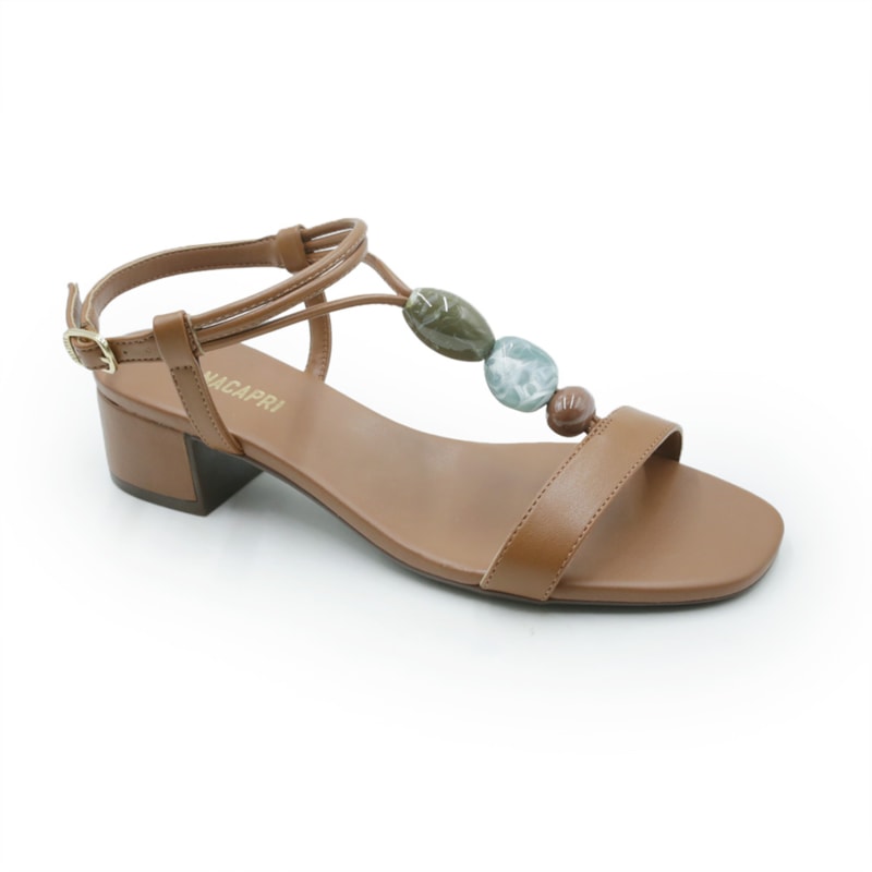 FEMININO SANDALIA BAIXA ANA CAPRI C3048901100003 AC CUOIO