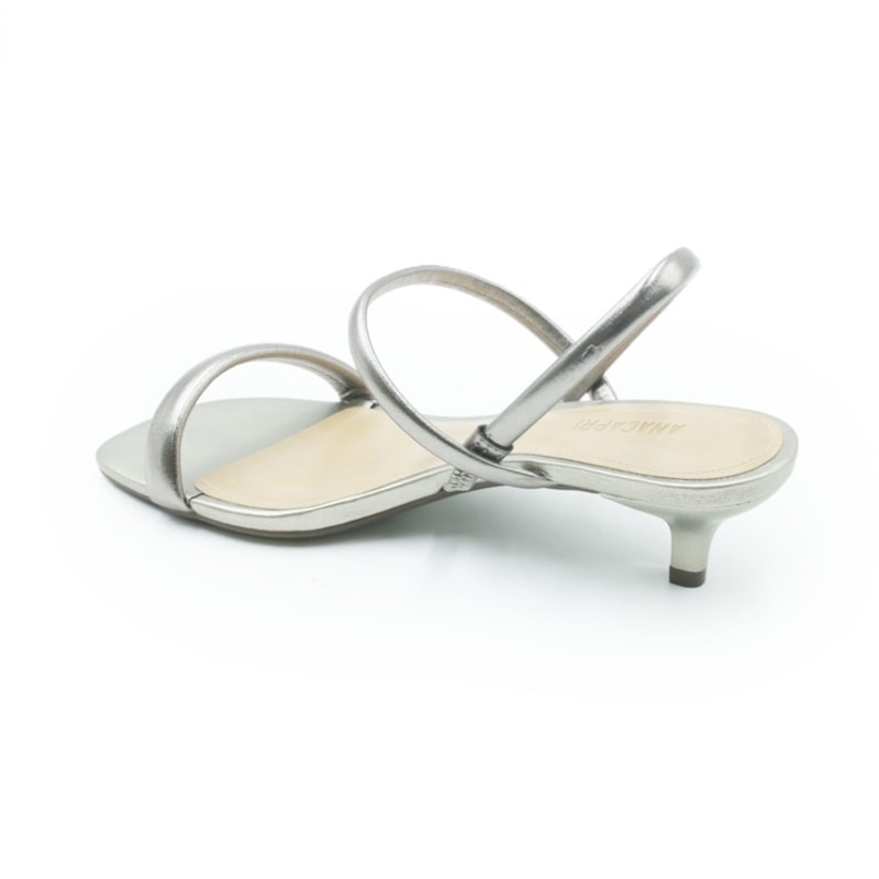 FEMININO SANDALIA BAIXA ANA CAPRI C3077900070001 PRATA VELHO