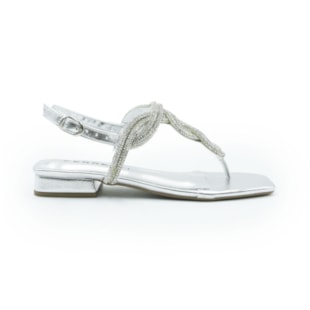 FEMININO SANDALIA BAIXA FERRETTI 1057677 STELLARE PRATA