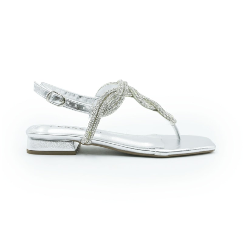 FEMININO SANDALIA BAIXA FERRETTI 1057677 STELLARE PRATA