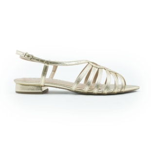 FEMININO SANDALIA BAIXA FERRETTI 1197874 STELLARE CHAMPAGNE